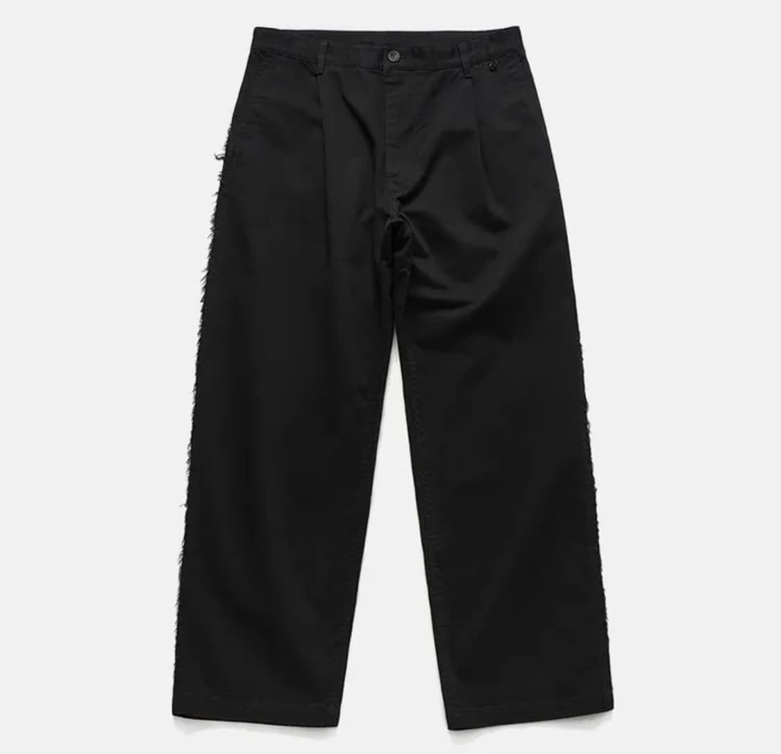 언에펙티드 RAW EDGED CUT CHINO PANTS black M 상품이미지1