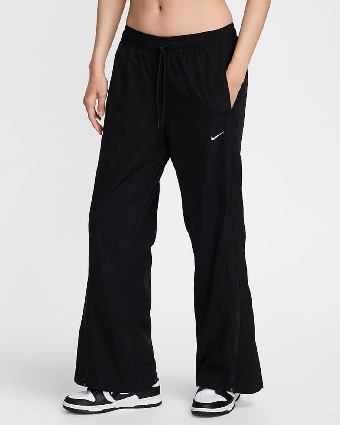 M 텍ㅇ 새상품 나이키 정가15만 리펠 지퍼 팬츠 바지 블랙 조거 레깅스 상품이미지4