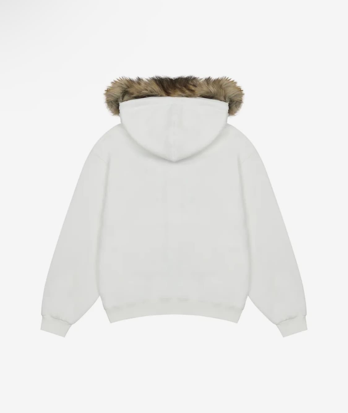 러브이즈트루 퍼 후드집업 화이트 상품이미지2