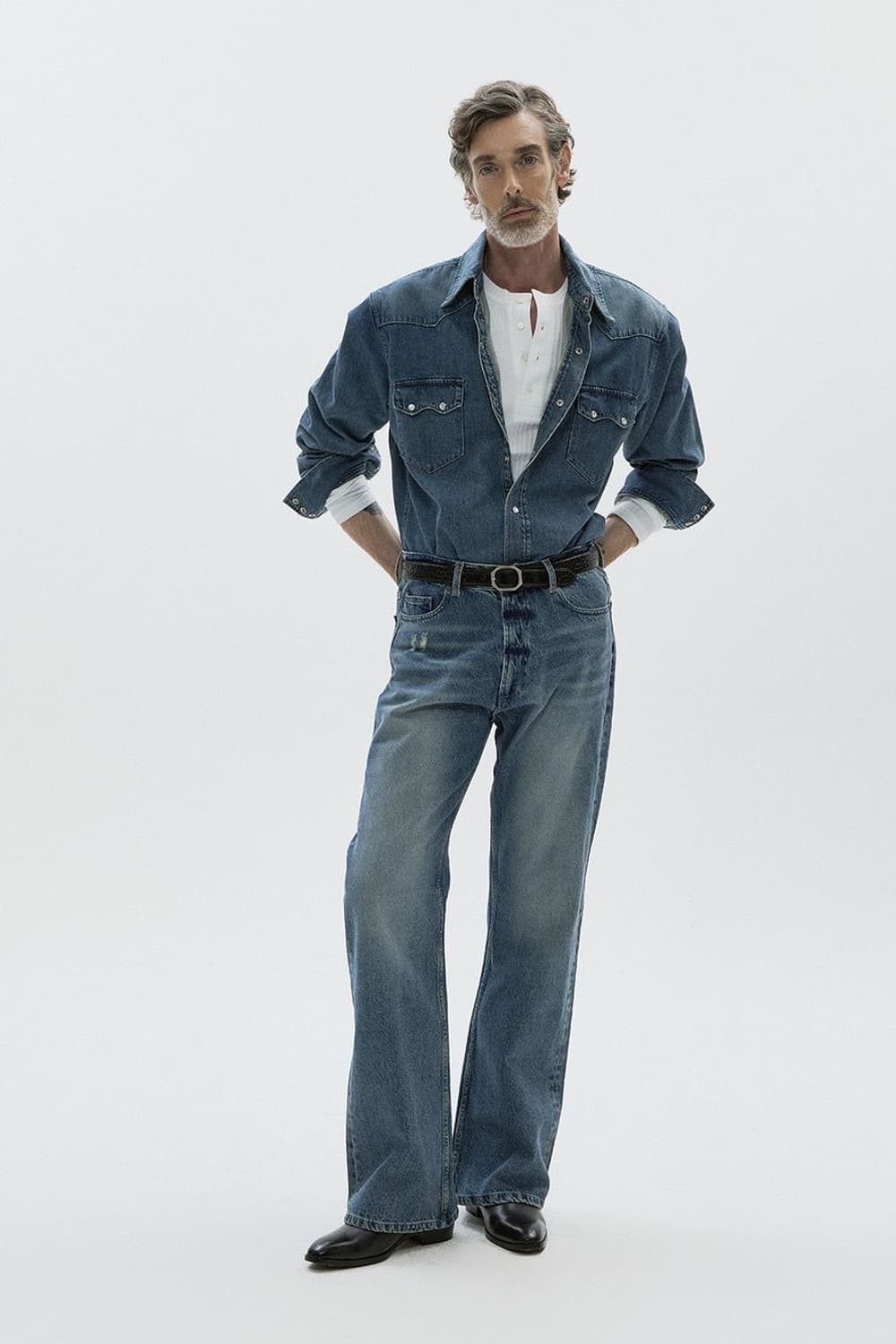 00‘s 리 웨스턴 데님셔츠 상품이미지9