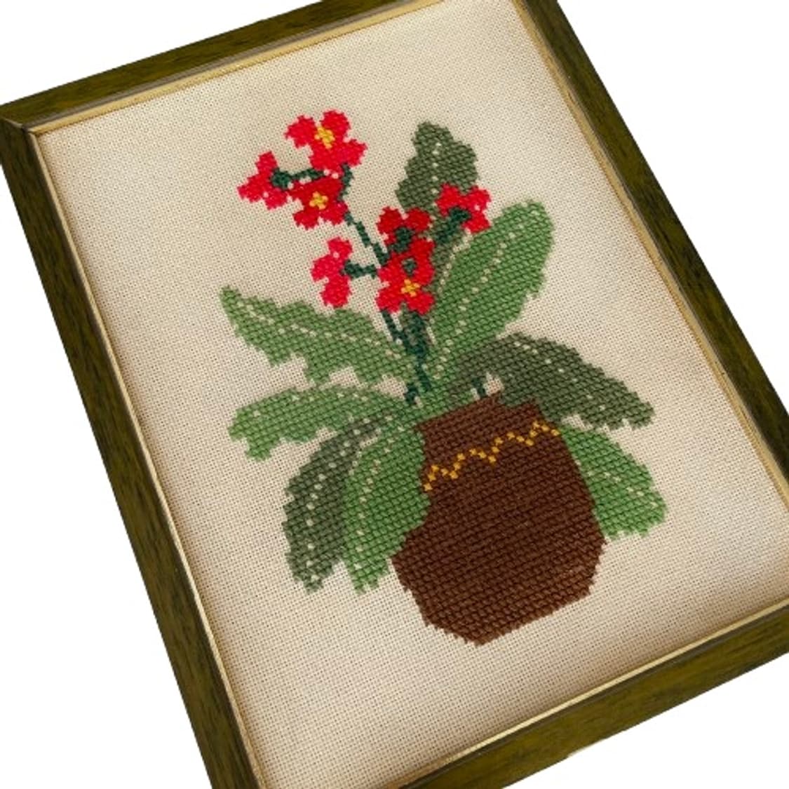 독일 빈티지 앵초 십자수 액자 상품이미지2