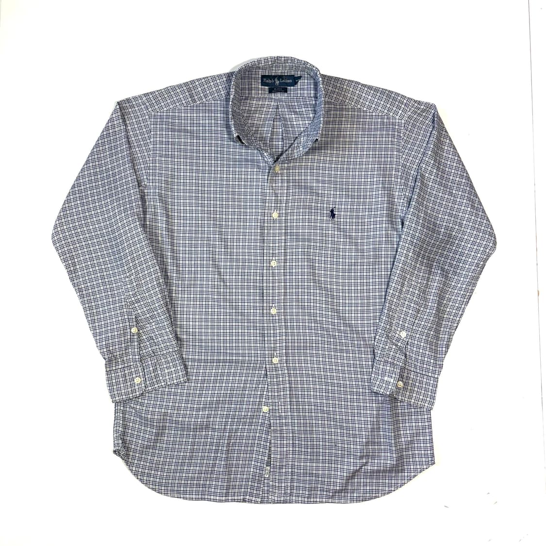 랄프로렌 네이비 체크 셔츠 상품이미지1