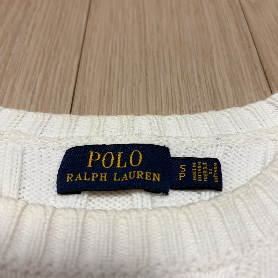 폴로 랄프로렌 화이트 케이블 니트 상품이미지3