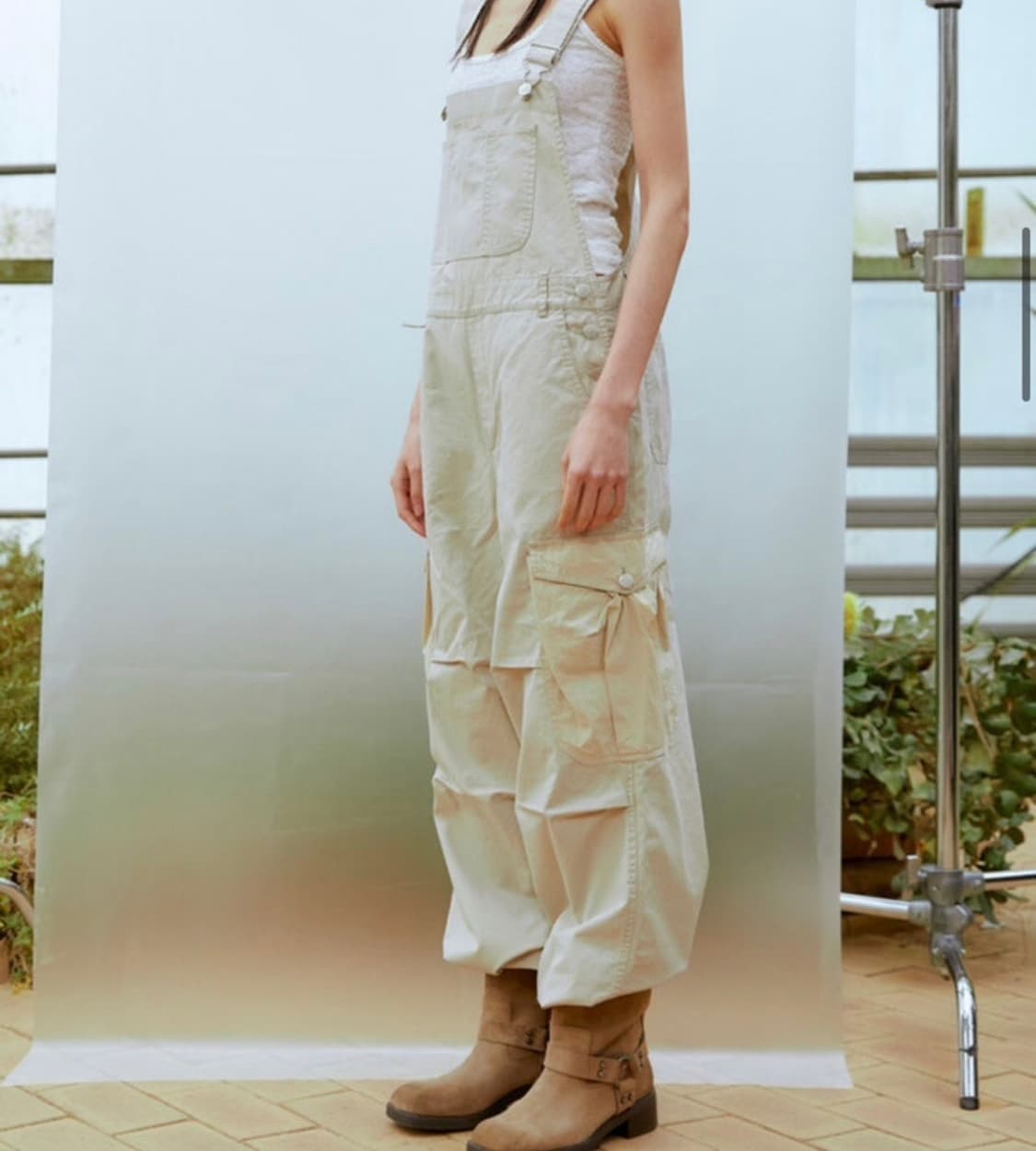 써틴먼스 카고 와이드 오버롤 상품이미지2