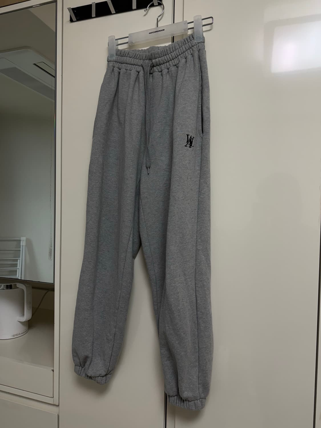 우알롱 조거 팬츠 그레이 S 상품이미지2