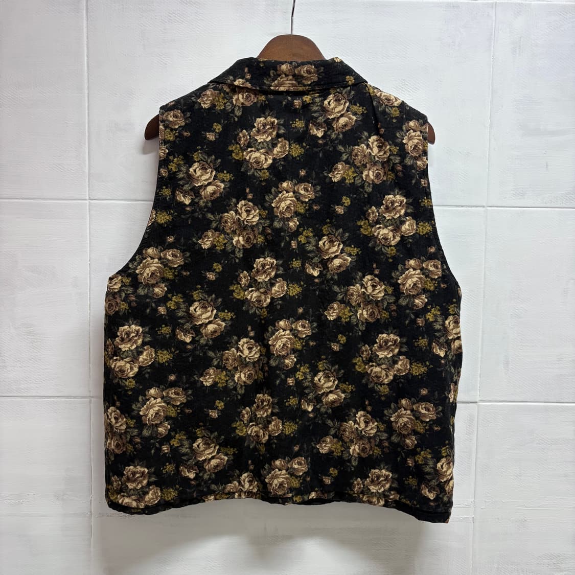 플라워 코듀로이 리버서블 퀼팅 베스트 (JPN) 상품이미지4