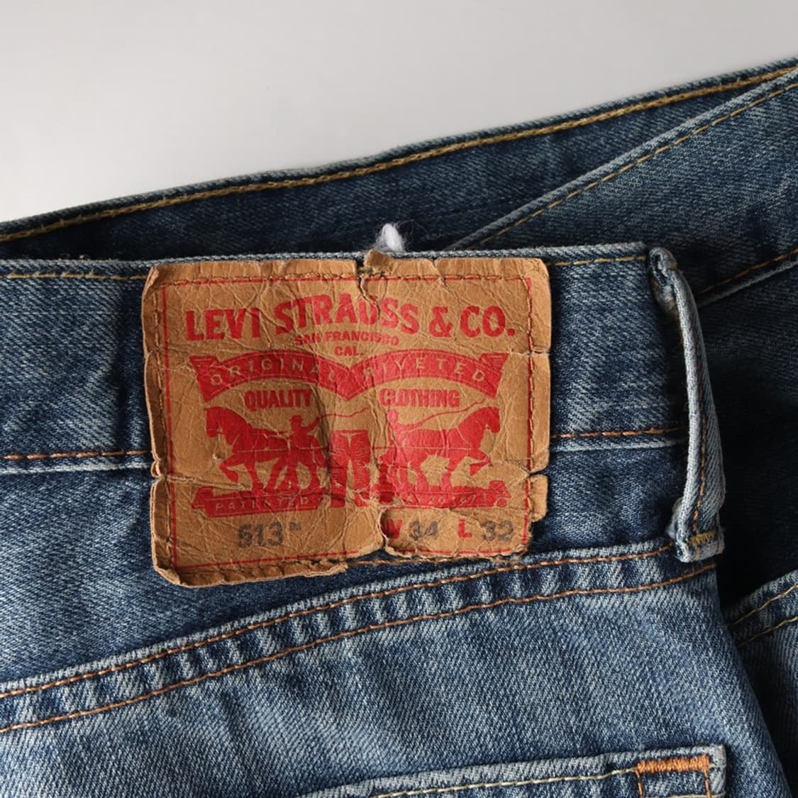 리바이스 513 슬림 스트레이트 워싱 데님팬츠 34 상품이미지6