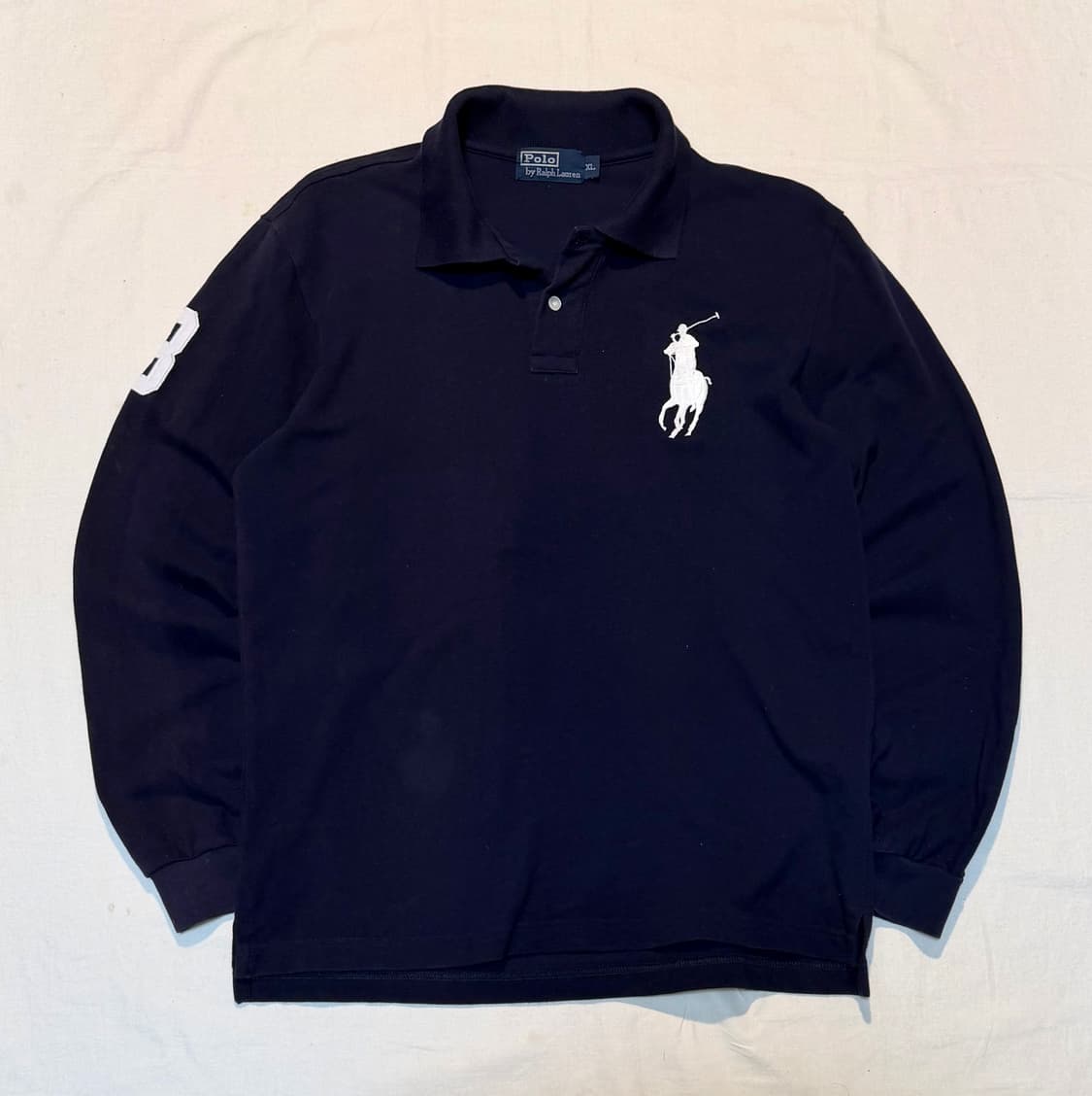 폴로 랄프로렌 빅포니 롱슬리브 카라티 네이비 상품이미지1