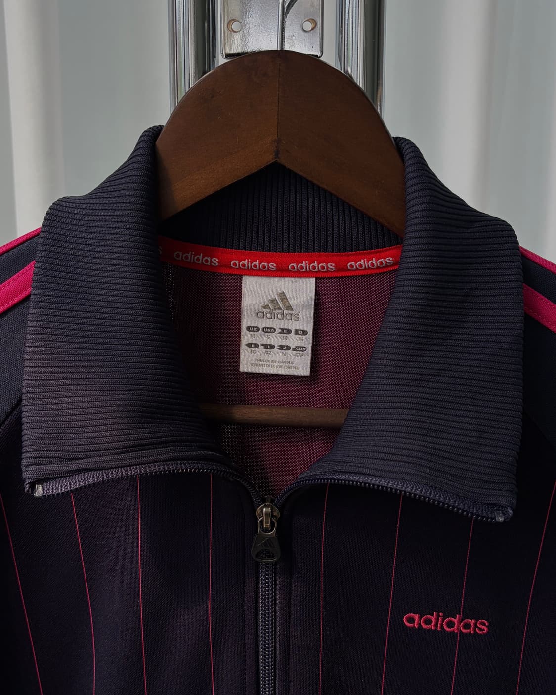 [S]아디다스 스트라이프 핑크 네이비 트랙탑 져지 상품이미지6