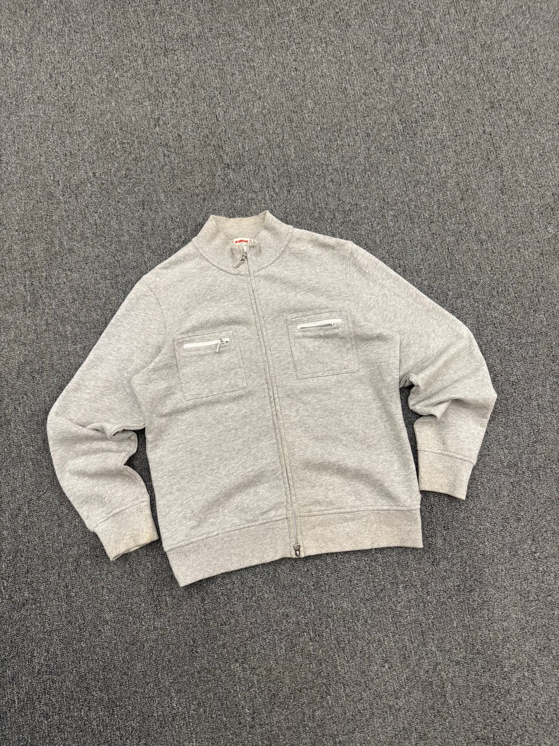 M)맥그리거 빈티지 투포켓 투웨이 그레이 코튼 집업 상품이미지1