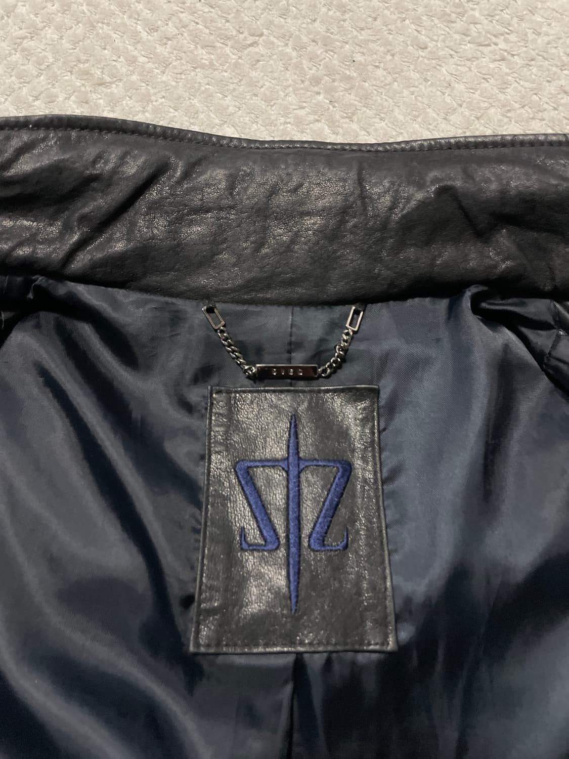 SIEG 웨스턴 무드 램스킨 양가죽 절개 포켓 레더 자켓 상품이미지8