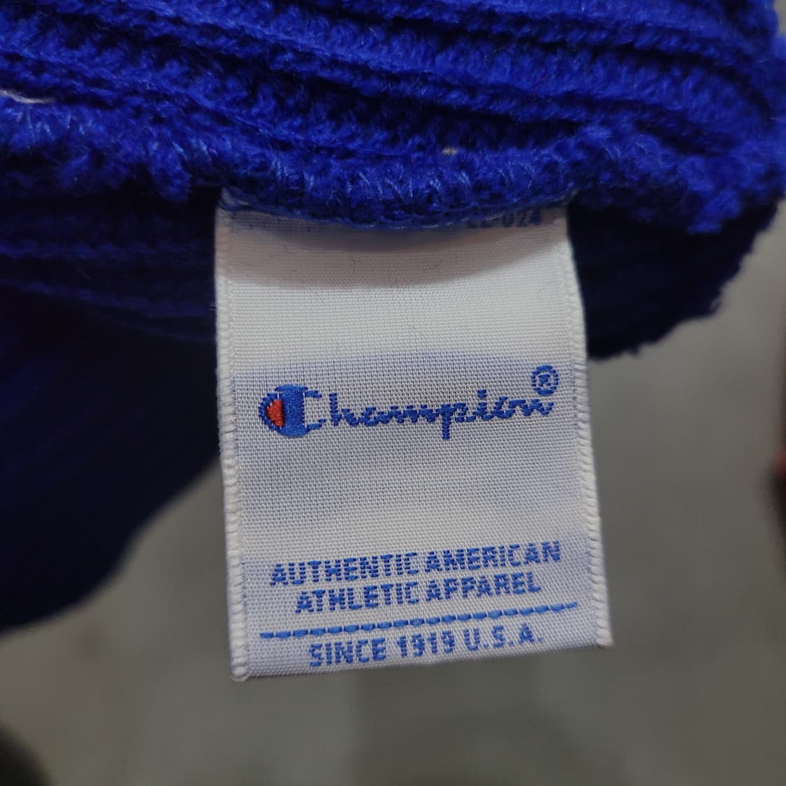 CHAMPION 챔피온 빈티지 블루 로고 비니 상품이미지3