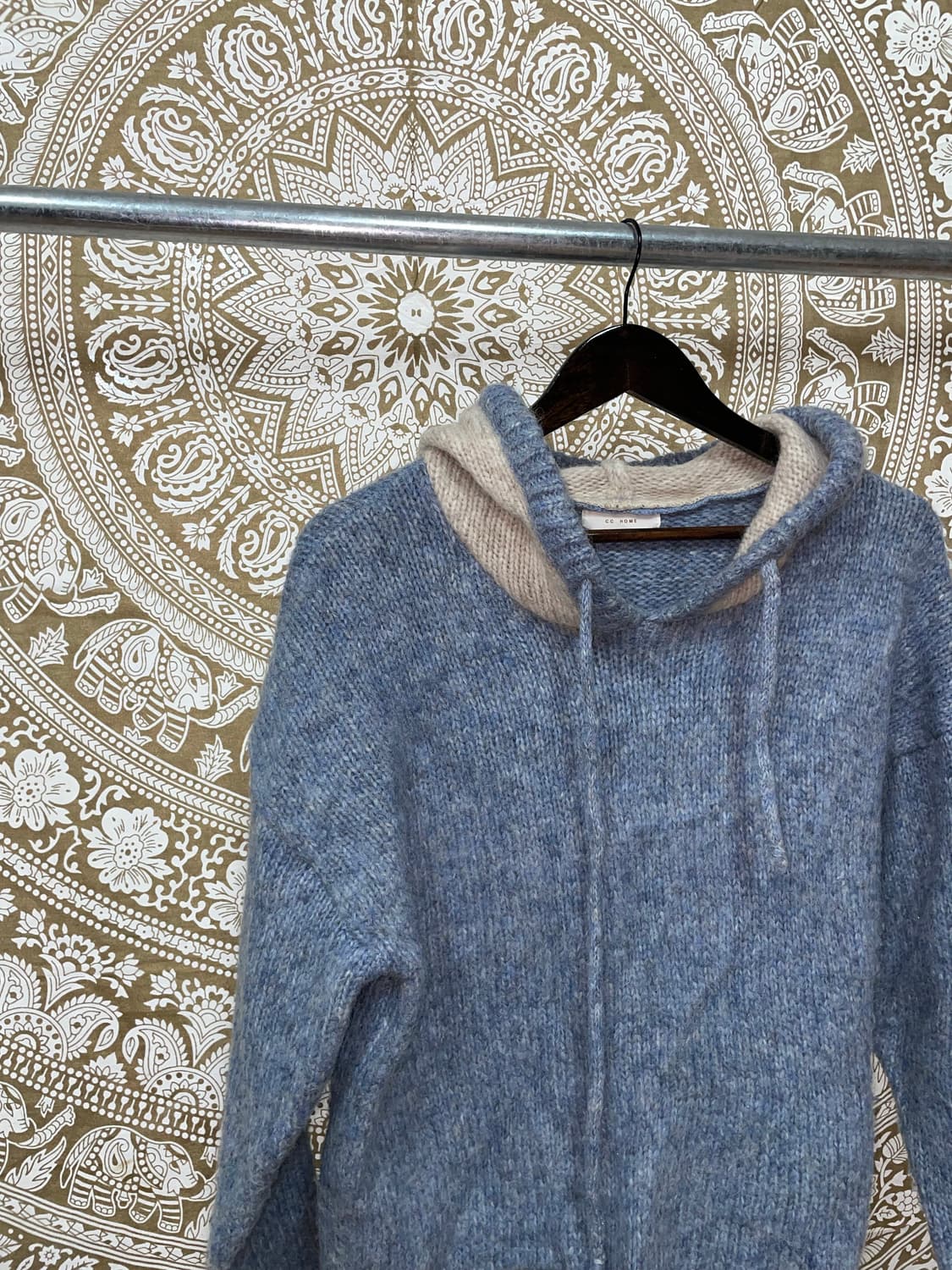 빈티지 소라 울 니트 후드티  상품이미지4