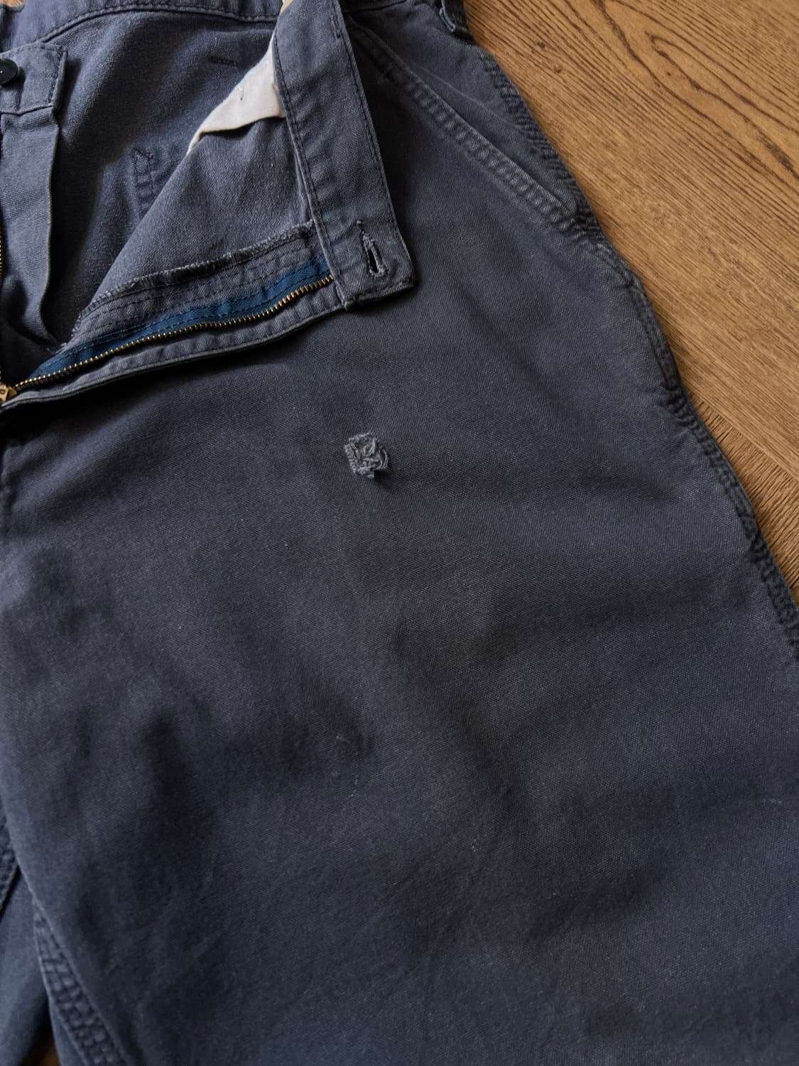 [38]칼하트 USA 빈티지 워싱 미드나잇 네이비 싱글니 워크 팬츠 상품이미지5