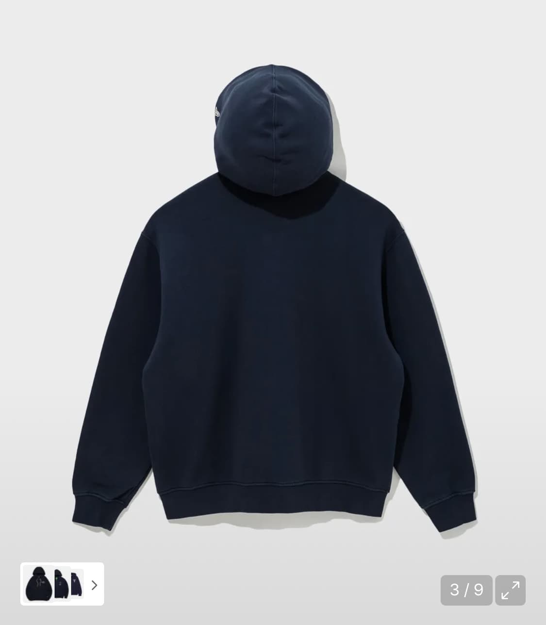 뉴에라 NY 기모 후드집업 네이비 XXL 새상품 상품이미지3