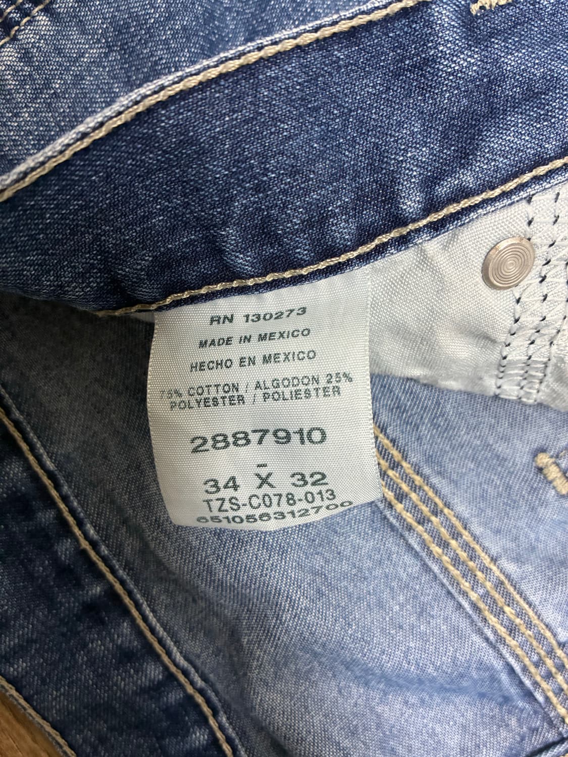 Lee 카펜더 데님 중청 34x32 상품이미지3