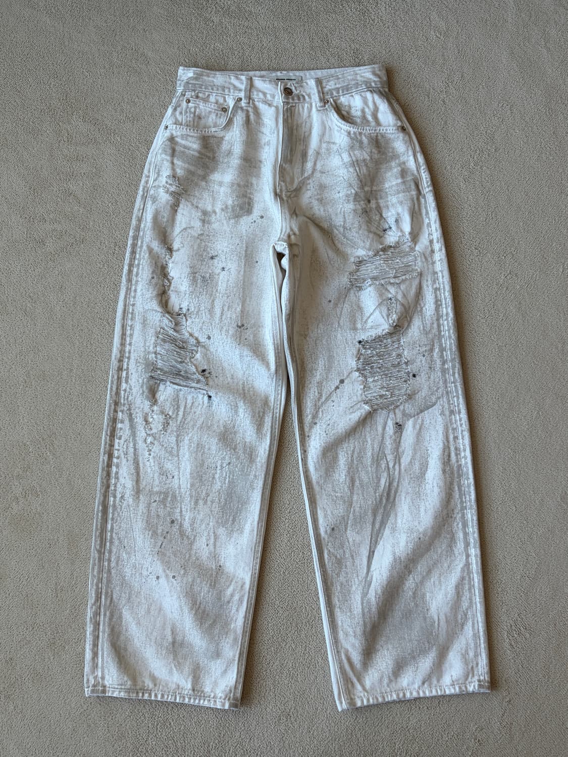 브랜디드 1707 DESTROYED DIRTY WHITE JEANS 상품이미지2