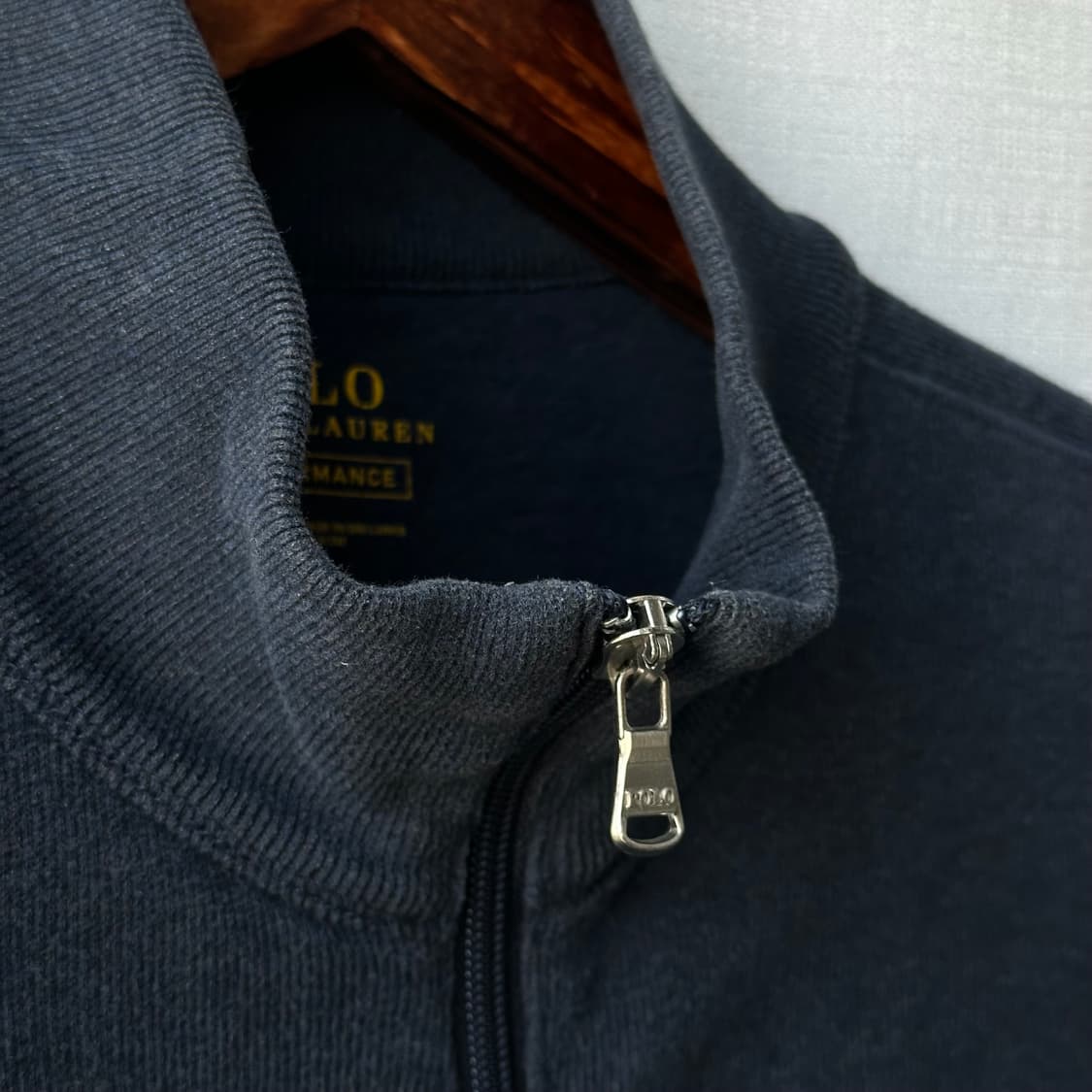 폴로 랄프로렌 퍼포먼스 풀 지퍼 트랙 니트 자켓 네이비 M 상품이미지5