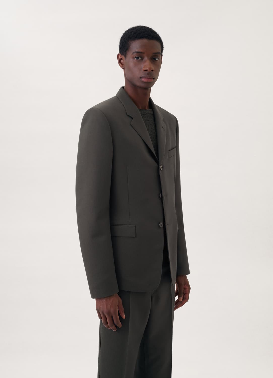 [48, 그레이] 르메르 울 블랜드 싱글 브레스티드 자켓 상품이미지9