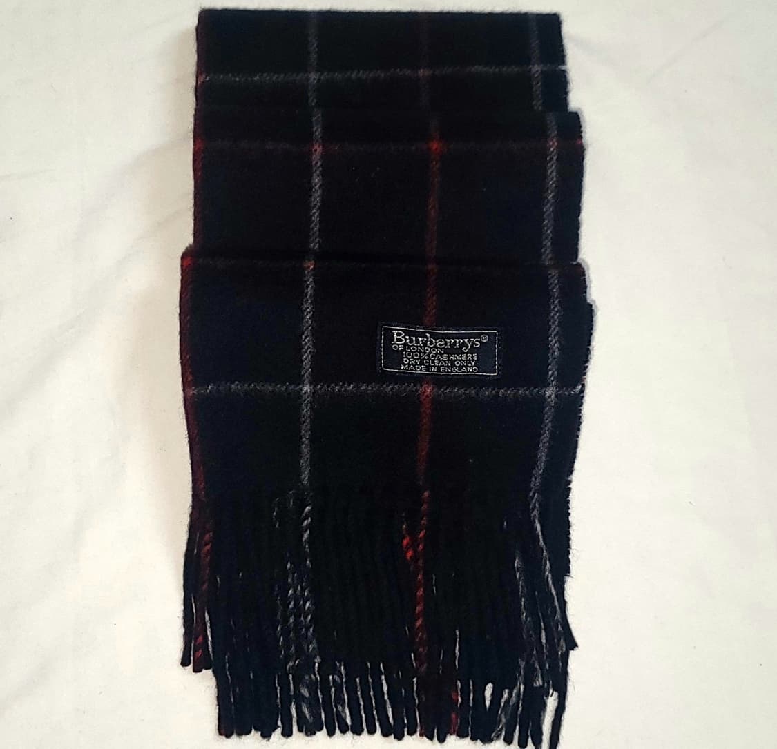 버버리 90s Burberrys 캐시미어 윈도우 체크 머플러 상품이미지4