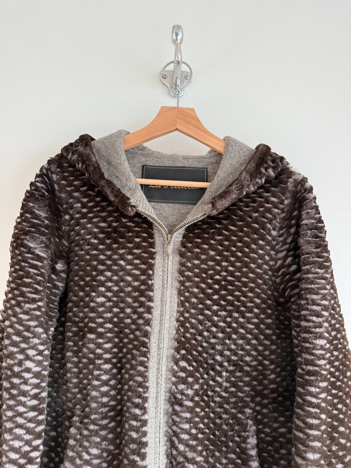 La Pelliccia 렉스퍼&캐시미어 후드집업 상품이미지2