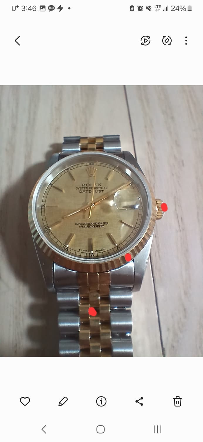 ROLEX 로렉스 로랙스 18K 제작형시계 상품이미지7