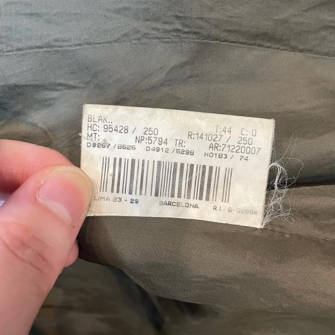 BURBERRY(버버리) 카키체크 골덴배색 울자켓(F) 상품이미지9