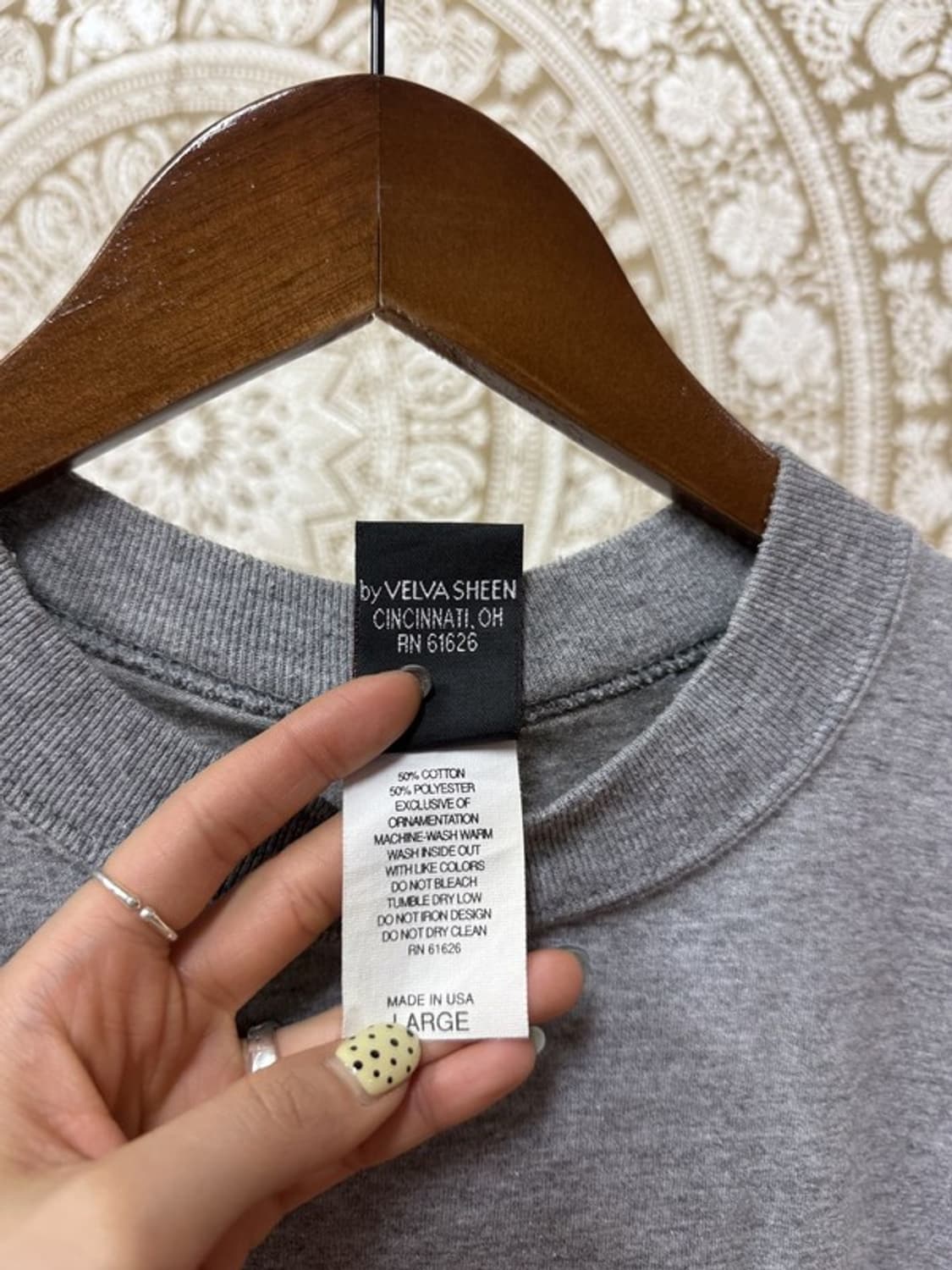 디즈니 미키마우스 USA 프린팅 배색 반팔 티 상품이미지6