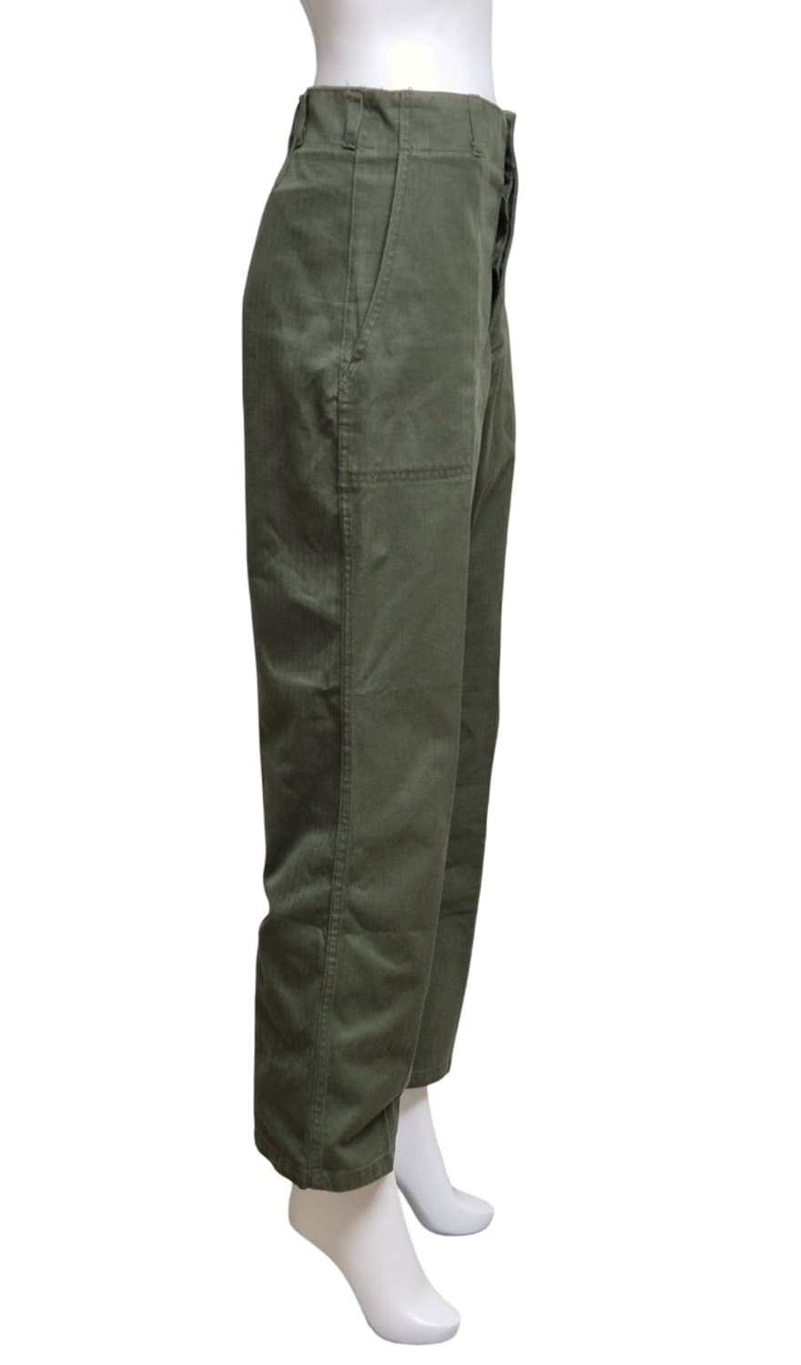 국군 구형 80s 민무늬 전투복 바지 팬츠 하의 (XS) 상품이미지3