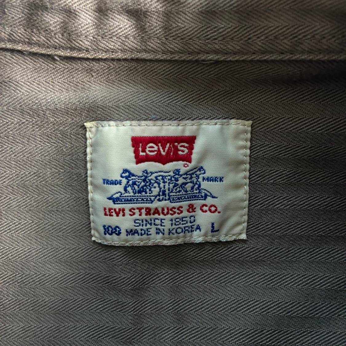 Levi's  리바이스 화이트탭 코튼 캔버스 워크 셔츠  상품이미지5