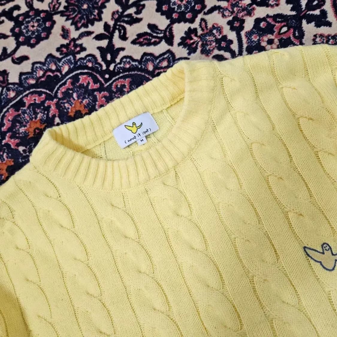 와키윌리 시그니쳐 로고 꽈베기 니트 상품이미지4