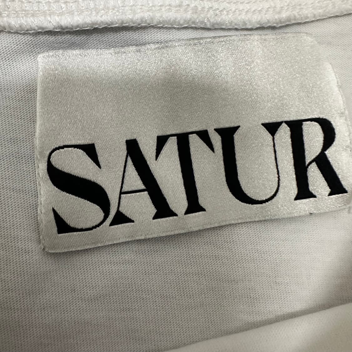 SATUR 세터 반팔티셔츠 화이트 100(L) 상품이미지3