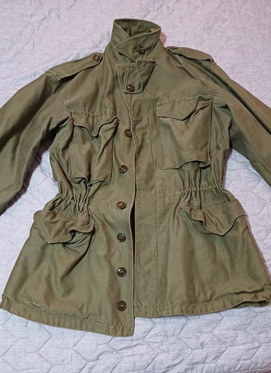 오리지널 미군 이차대전 M-43 필드재킷 야전상의, 벨트, 서스펜더 상품이미지2