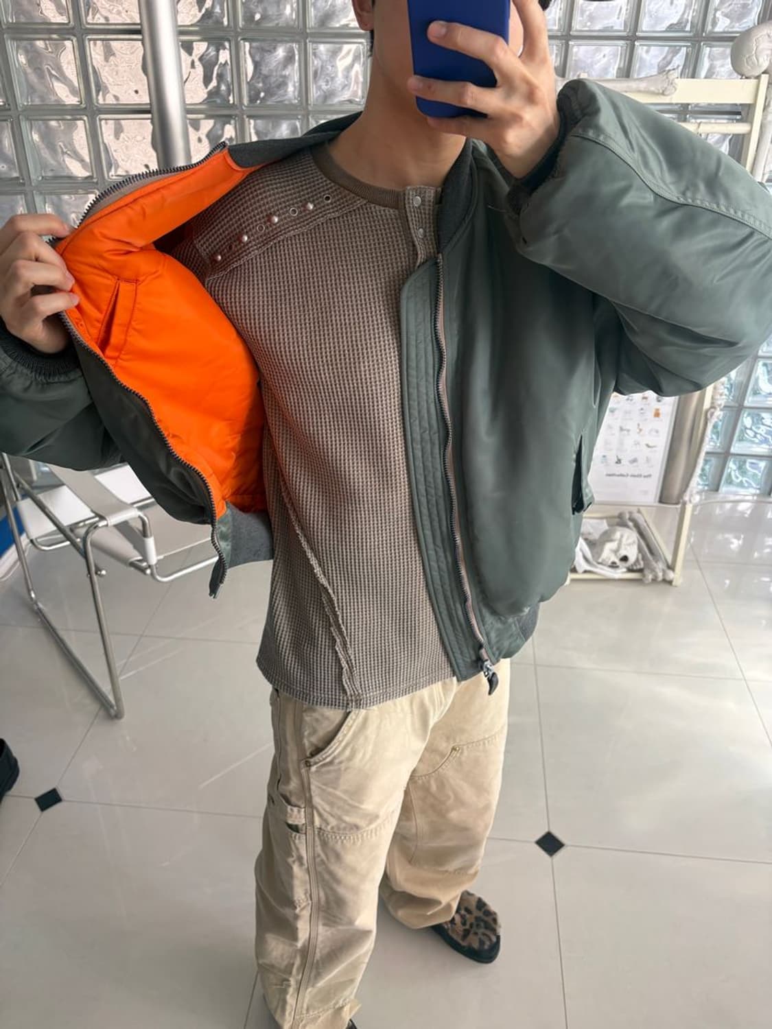 THERMAL MULTI-STUD HENRY NECK 상품이미지3