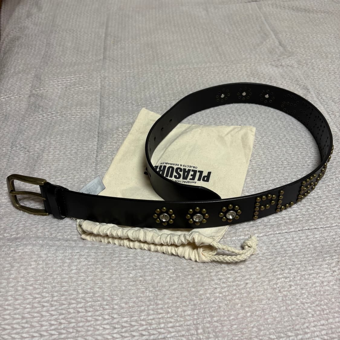 Pleasures 스터드 벨트 블랙 s/m 플레져스 상품이미지5