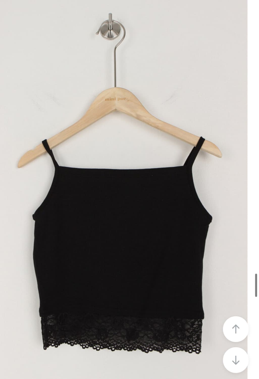 미니포에 셀리 레이스 슬리브리스(블랙) 상품이미지3