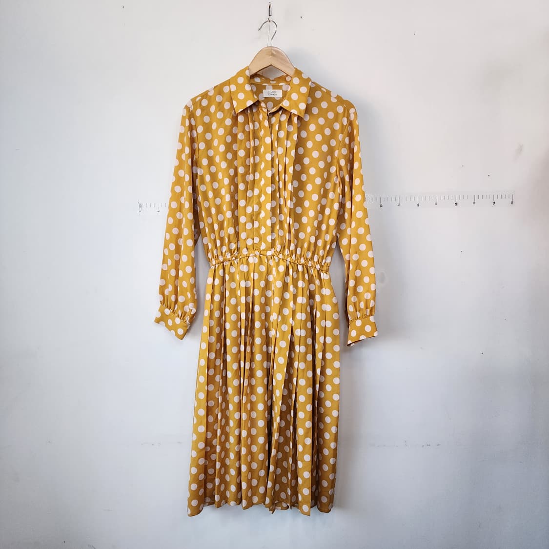 스튜디오톰보이 옐로우 도트 롱 원피스 상품이미지1