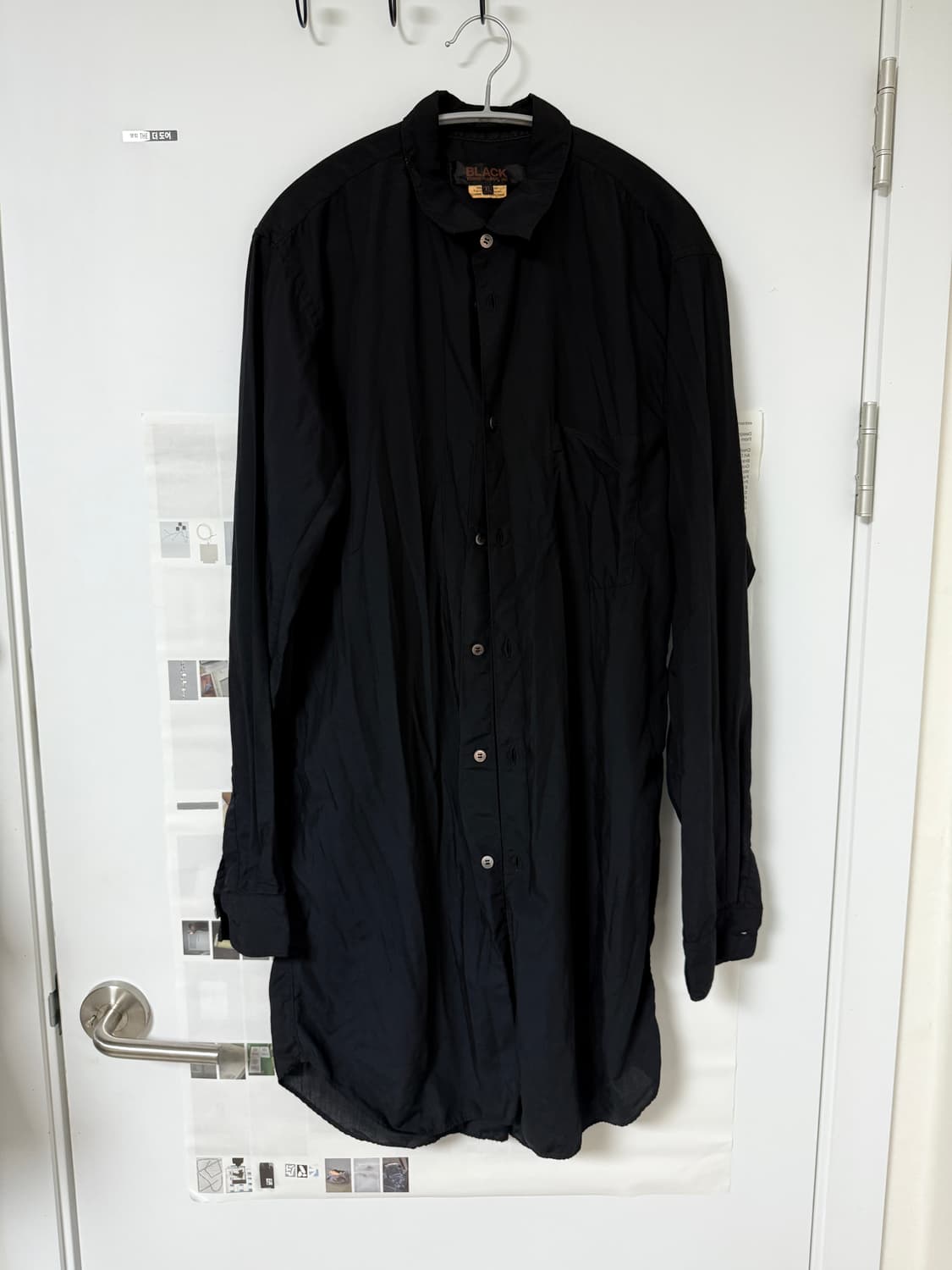 꼼데가르송 블랙 롱셔츠 상품이미지1