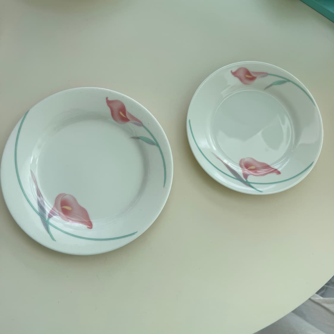 빈티지 원형 접시 행남사 2p 세트 상품이미지1