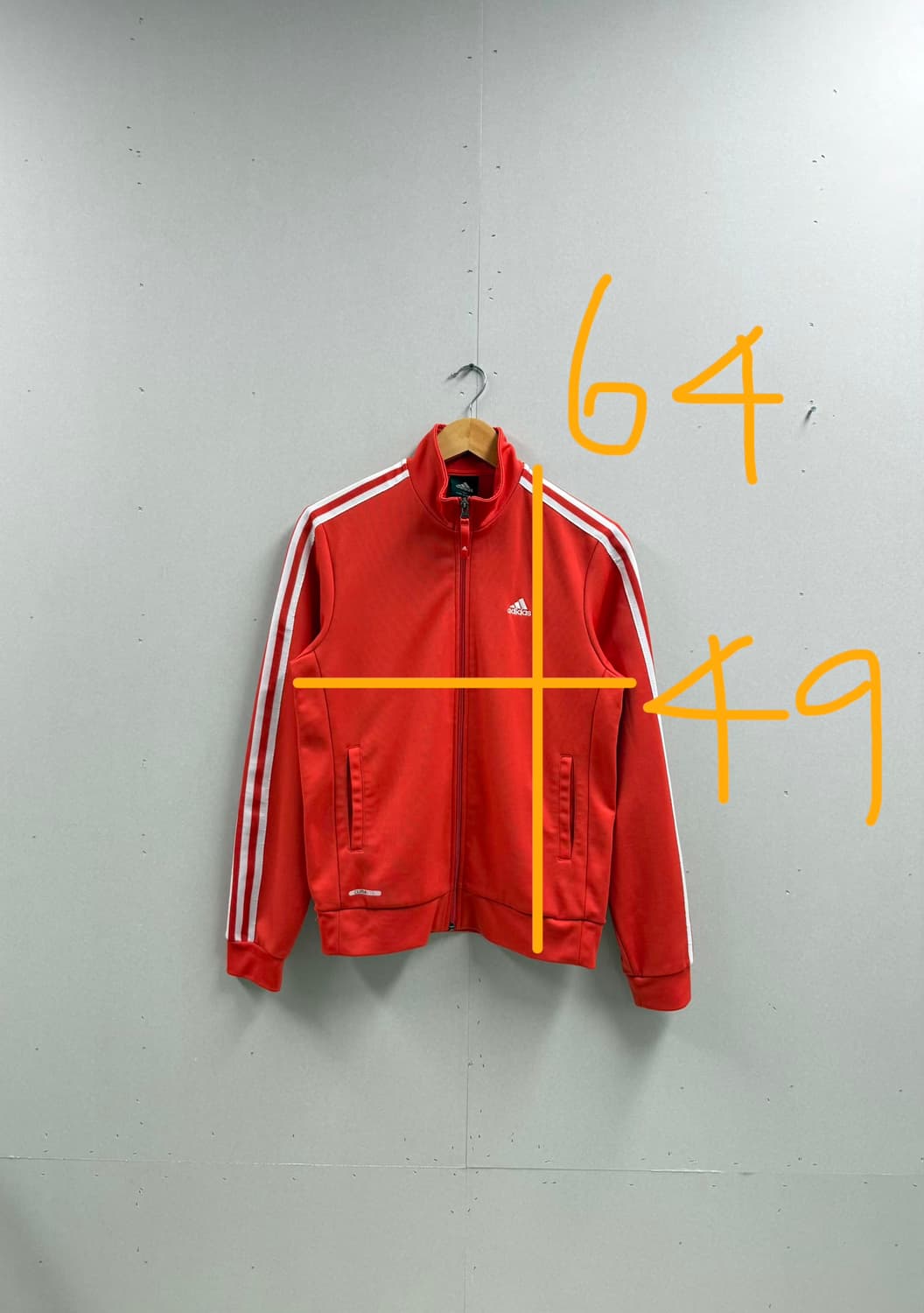 여성 100 / 아디다스 오렌지 져지 트랙탑 상품이미지2