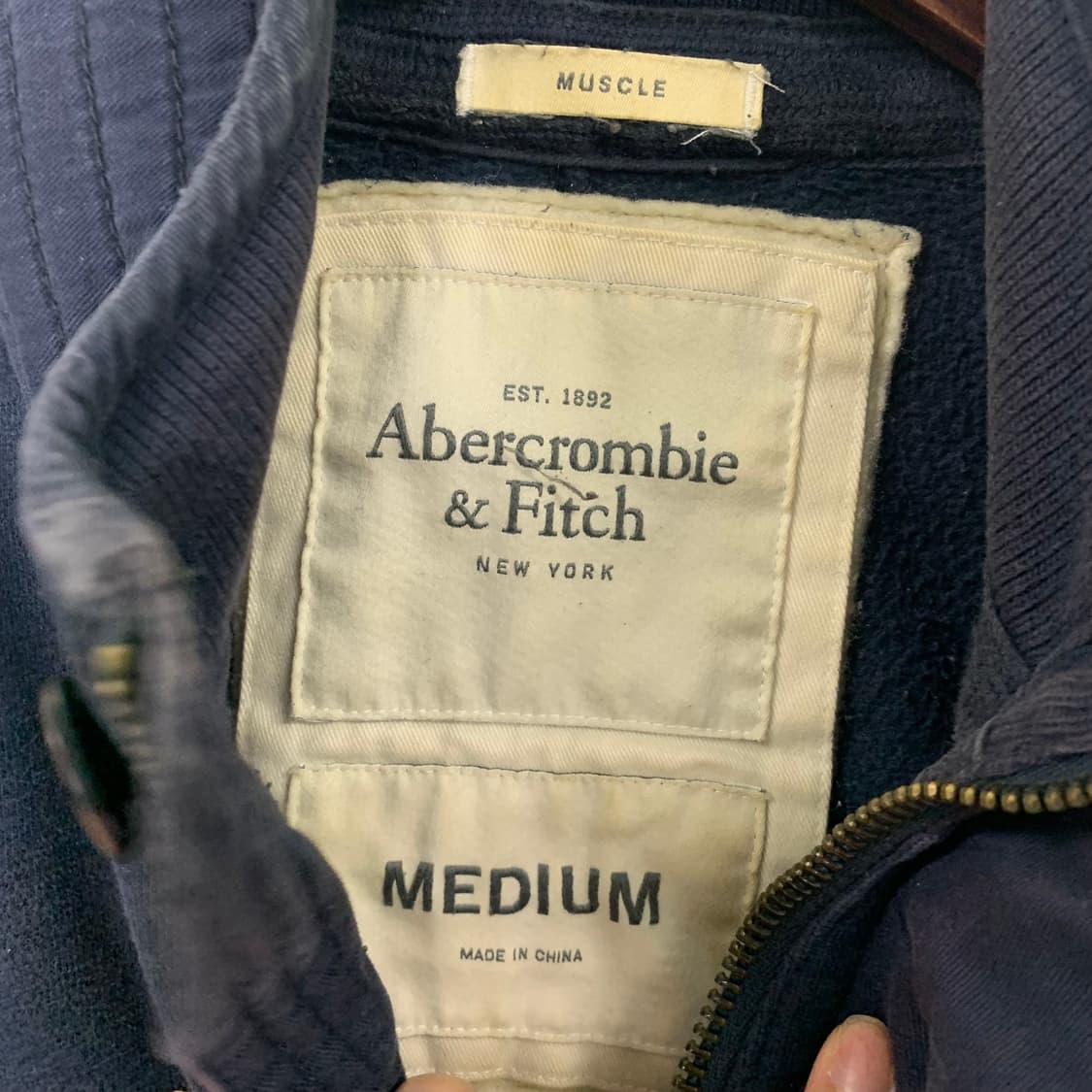 아베크롬비 y2k 와투케 포켓 네이비 자켓 상품이미지5