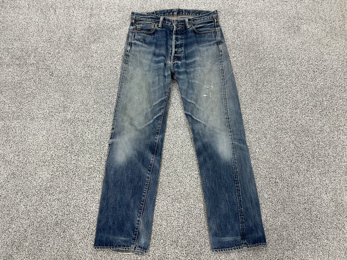 모모타로진 핑크 셀비지 데님 상품이미지1