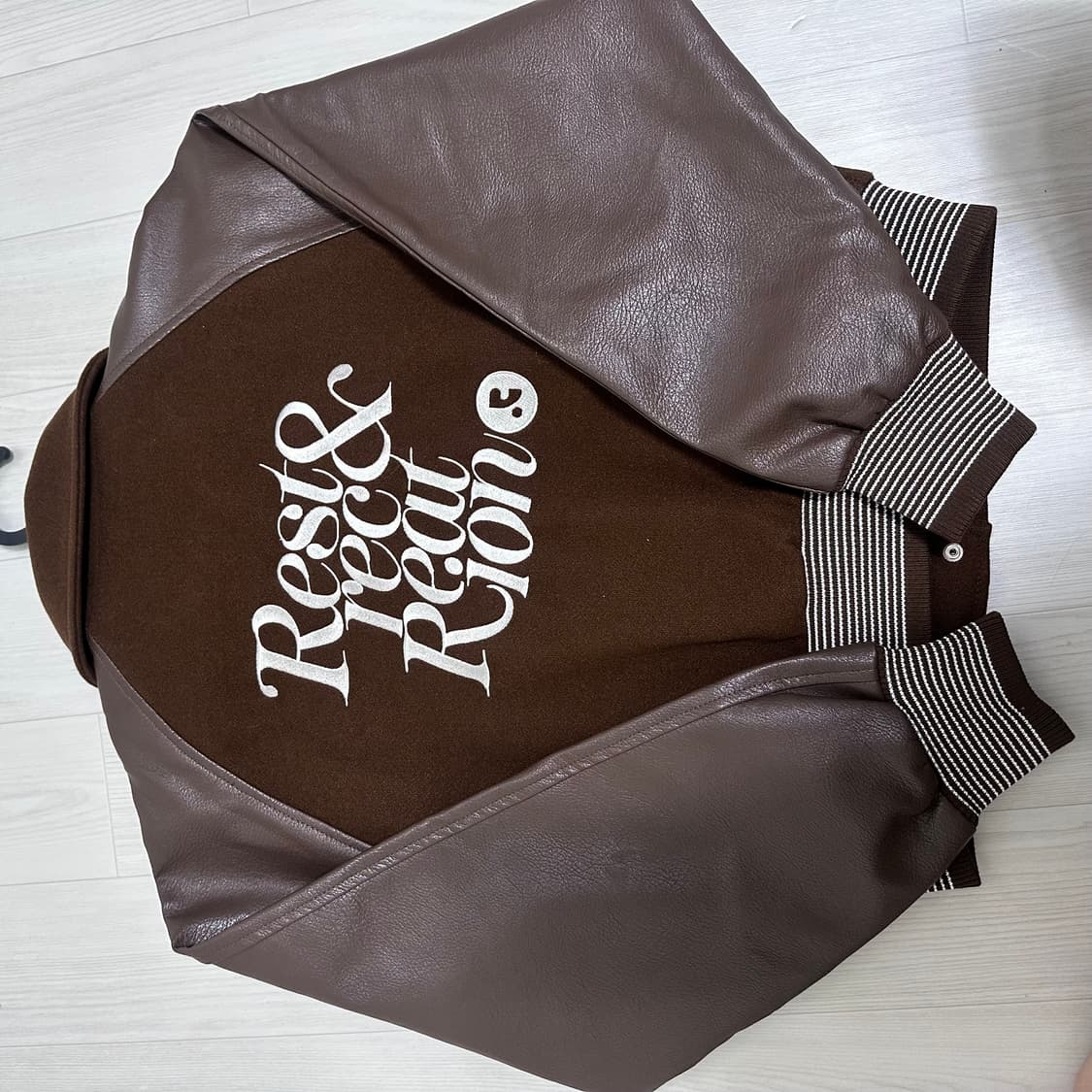 레스트앤레크레이션 봄버자켓 브라운 상품이미지2