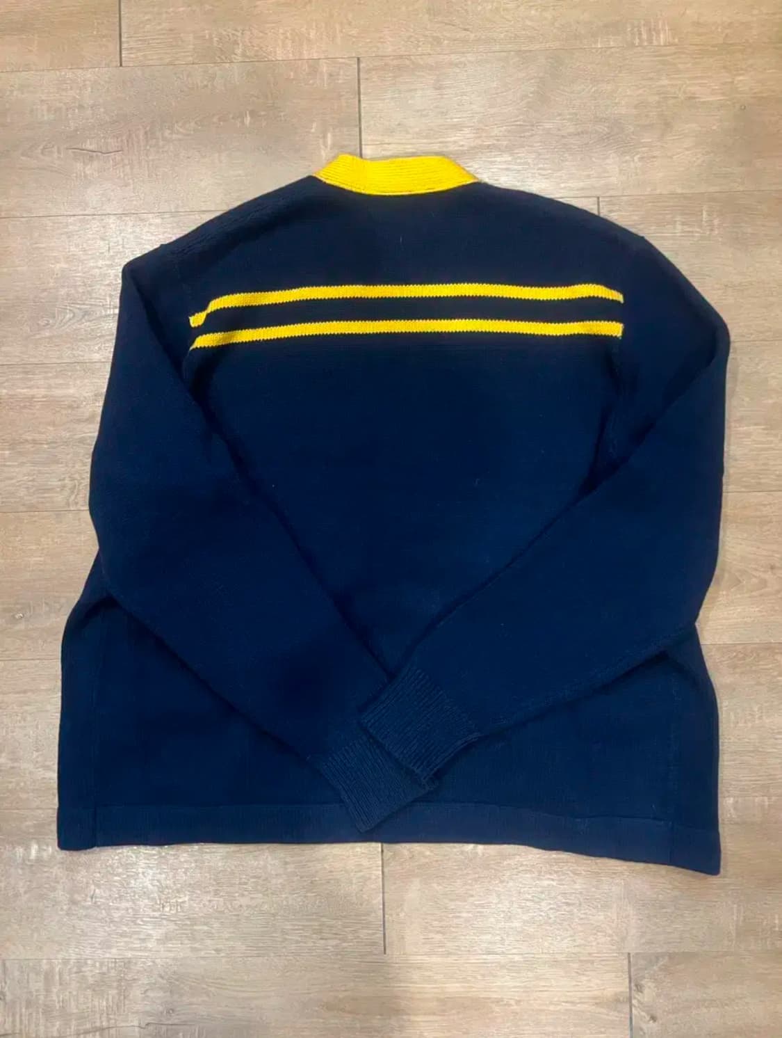 폴로 랄프로렌  남성 코튼 린넨 핀 배지 레터드 카디건 상품이미지2