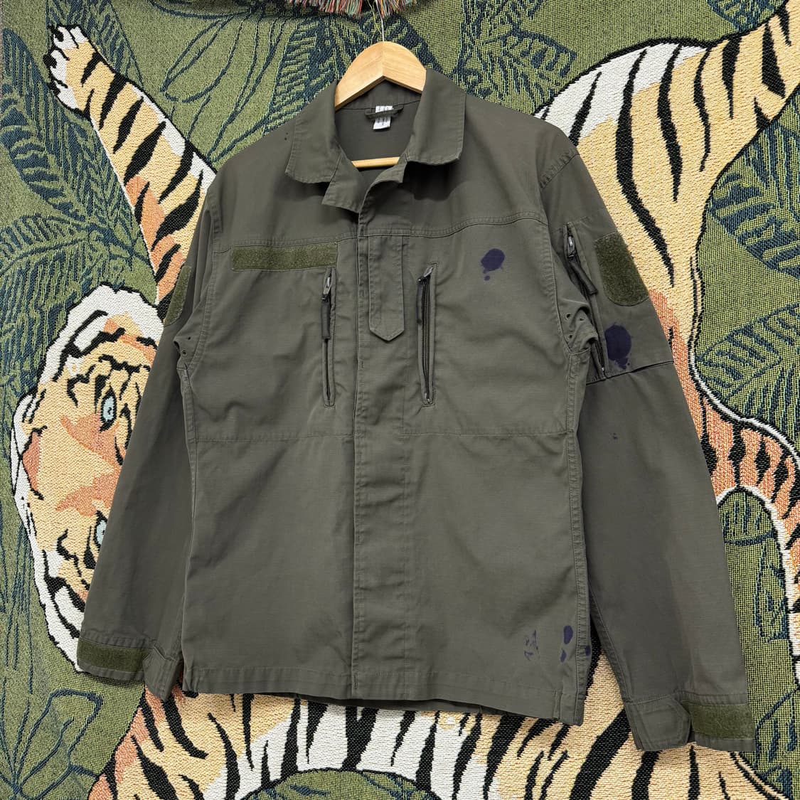 오스트리아군 올리브 필드 자켓 (S) 상품이미지2