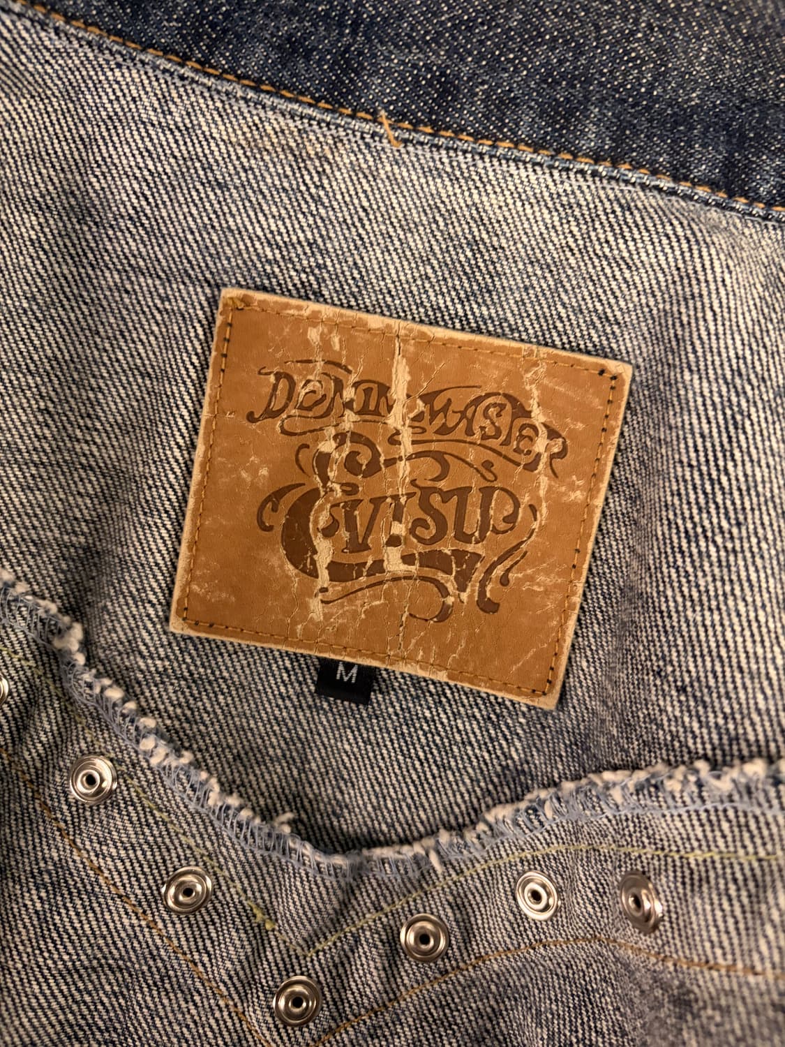 (정품/M)에비수 빈티지 웨스턴 데님 조끼 a1 상품이미지4