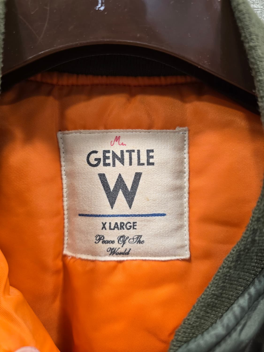 젠틀 ma-1 항공 점퍼 패딩점퍼 카키색 100 상품이미지8