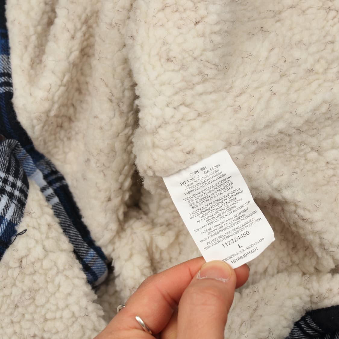 랭글러 플란넬 누빔 자켓 우먼스 L B115 상품이미지4