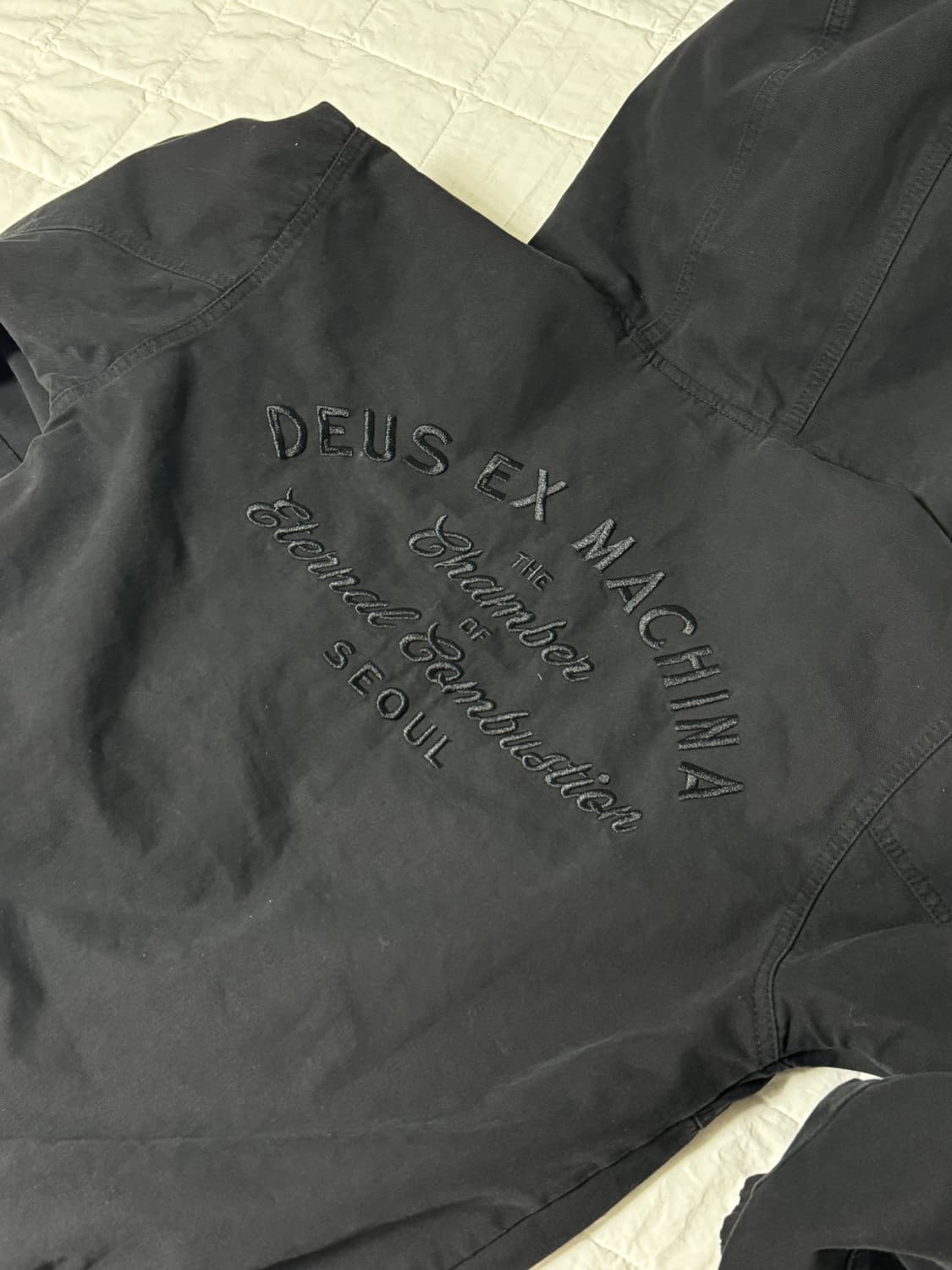 데우스 엑스 마키나 카펜터 후드 집업 자켓 블랙 상품이미지2