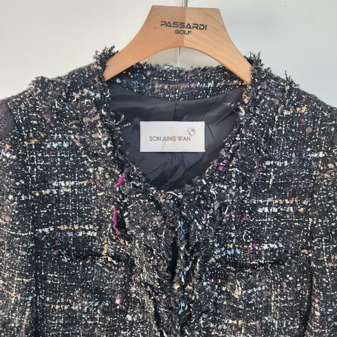 손정완 트위드 하프 코트 상품이미지2